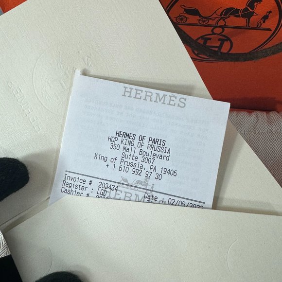 NWT Authentic Hermes Mini Black Leather Evelyn Crossbody Bag - Picture 11 of 12